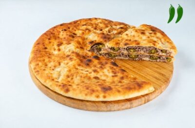 Осетинский пирог с мясом «Фыдджын» острый (с перцем Халапеньо)
